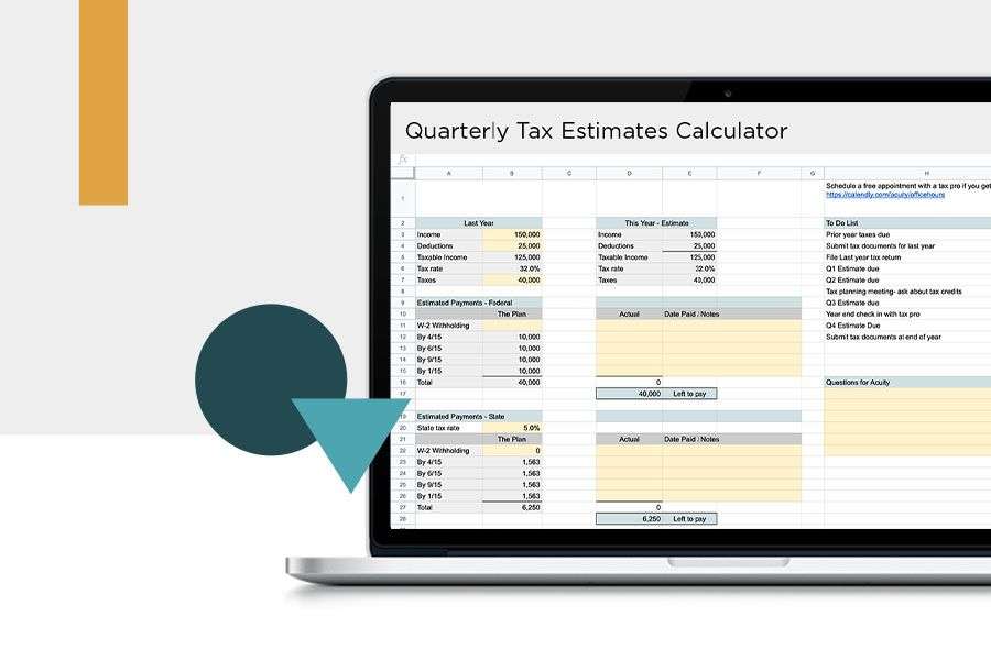Estimated Quarterly Tax Calculator
