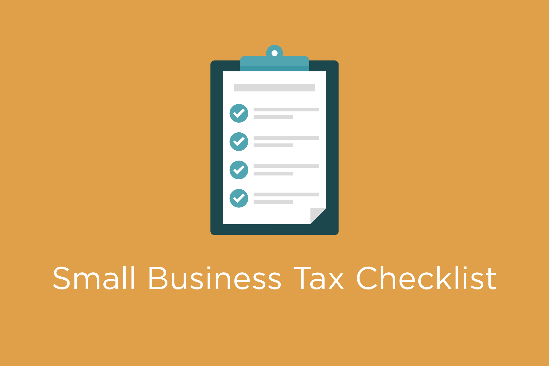 small business tax checklist