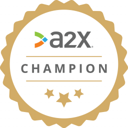 a2x champion ecommerce badge